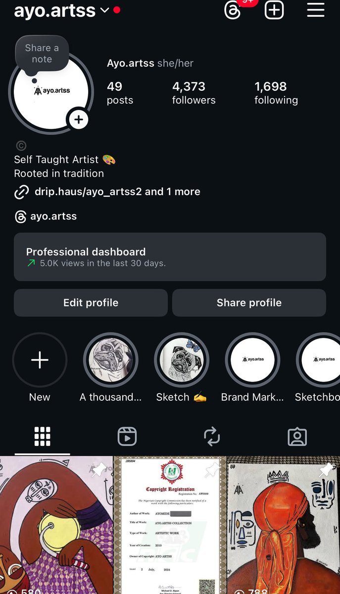 madamayo_'s tweet image. This is my IG page
Username: ayo.artss