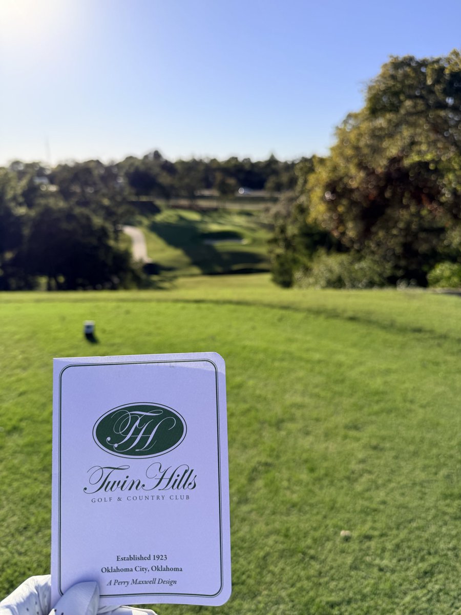 Played another Maxwell classic today, I channeled my inner <a href="/NOTdaRealGil/">Gil “Handsome” Hanse</a> on this Monday

Fun Fact: Twin Hills is the home of the famous Oklahoma golf course cocktail, the club special