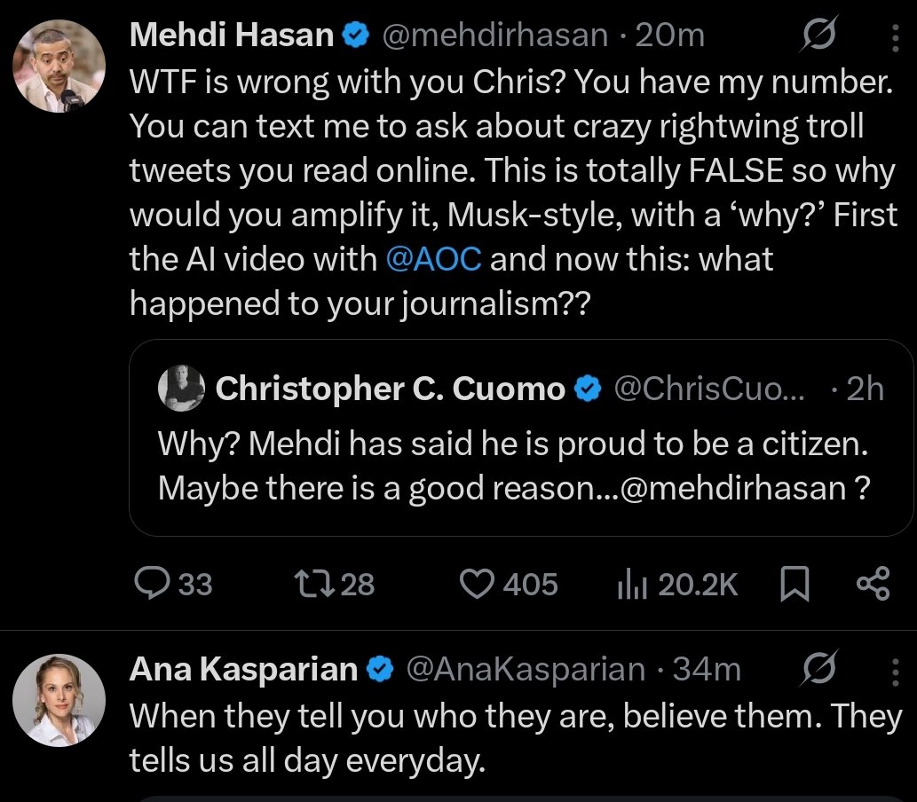 waseemtambe's tweet image. Got your answers, right? @mehdirhasan in @AnaKasparian tweet below it #twitteralgorithm