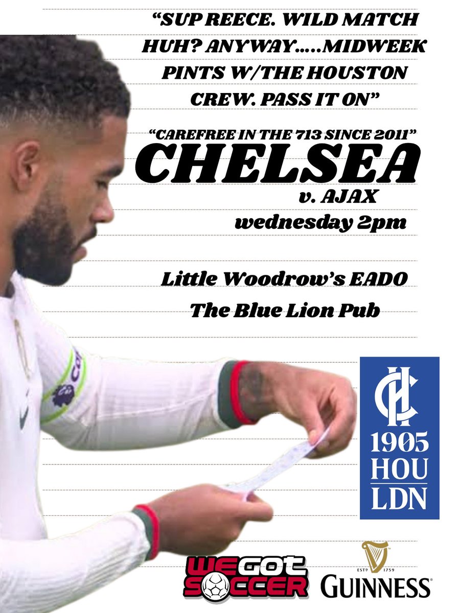 BayouCityBlues's tweet image. See you on Wednesday H-Town

#chelseafc #chelseahouston #houstontx #houstonsfinest #championsleaugue