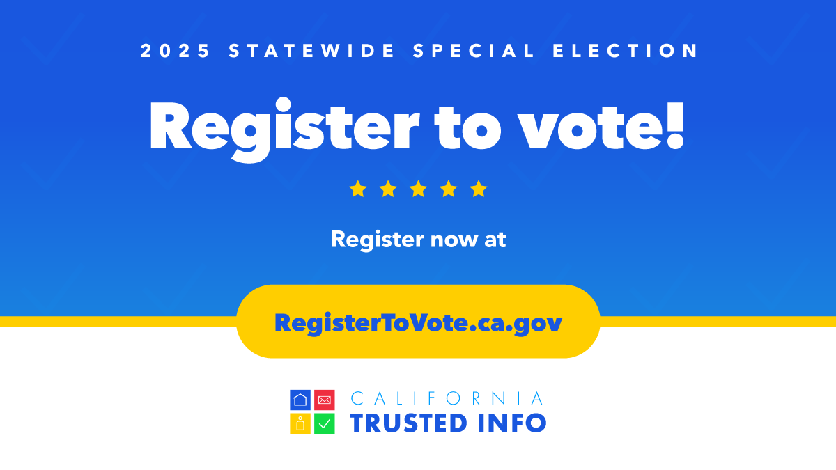 KernElections's tweet photo. Register now at https://t.co/lYugAsTrWG #CATrustedInfo2025 #VoteCalifornia #kernvote https://t.co/Rkgxz0Ypnc