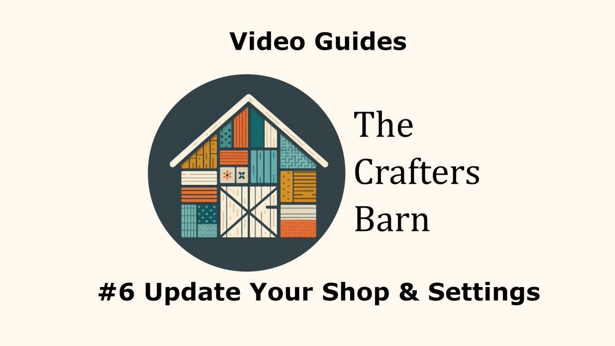 Keep your shop looking its best 🌟

Here’s how to update your shop profile &amp; settings on The Crafters Barn 👇

🎥 craftersbarn.co.uk/handmade-marke…

#CraftersBarn #CraftBusiness #MakersMarket #EcommerceTips #SmallBizUK