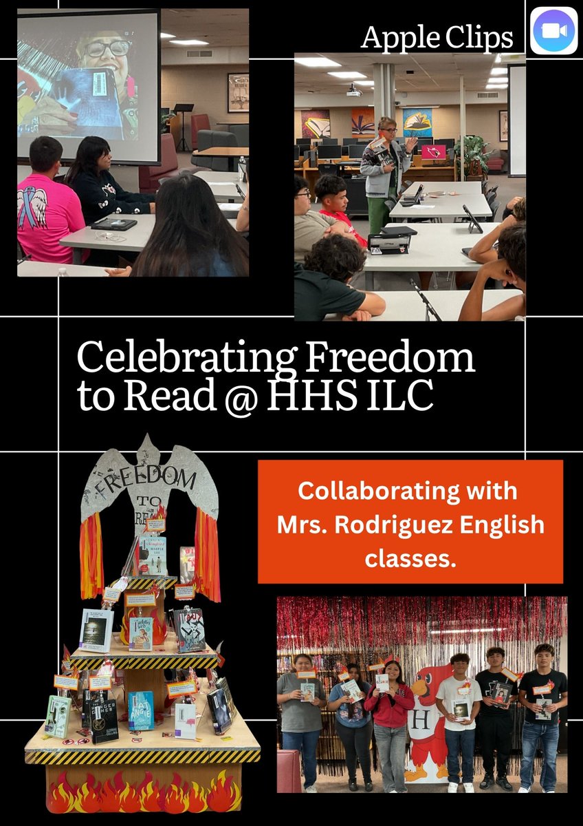 <a href="/HarlingenHS/">HHS Cardinals</a> <a href="/MrsHuertaRod/">Mrs. Adriana Huerta-Rodriguez</a> <a href="/HCISDSecILC/">HCISD Library Services - Secondary Schools</a> <a href="/HarlingenCISD/">HCISD</a> <a href="/GerlemanMichael/">Michael Gerleman</a> <a href="/celiamuniz2/">Celia Muniz</a> <a href="/esc1library/">Region One Library Services</a>  Celebrating Freedom to Read at HHS ILC #WeAreHarlingenCardinals