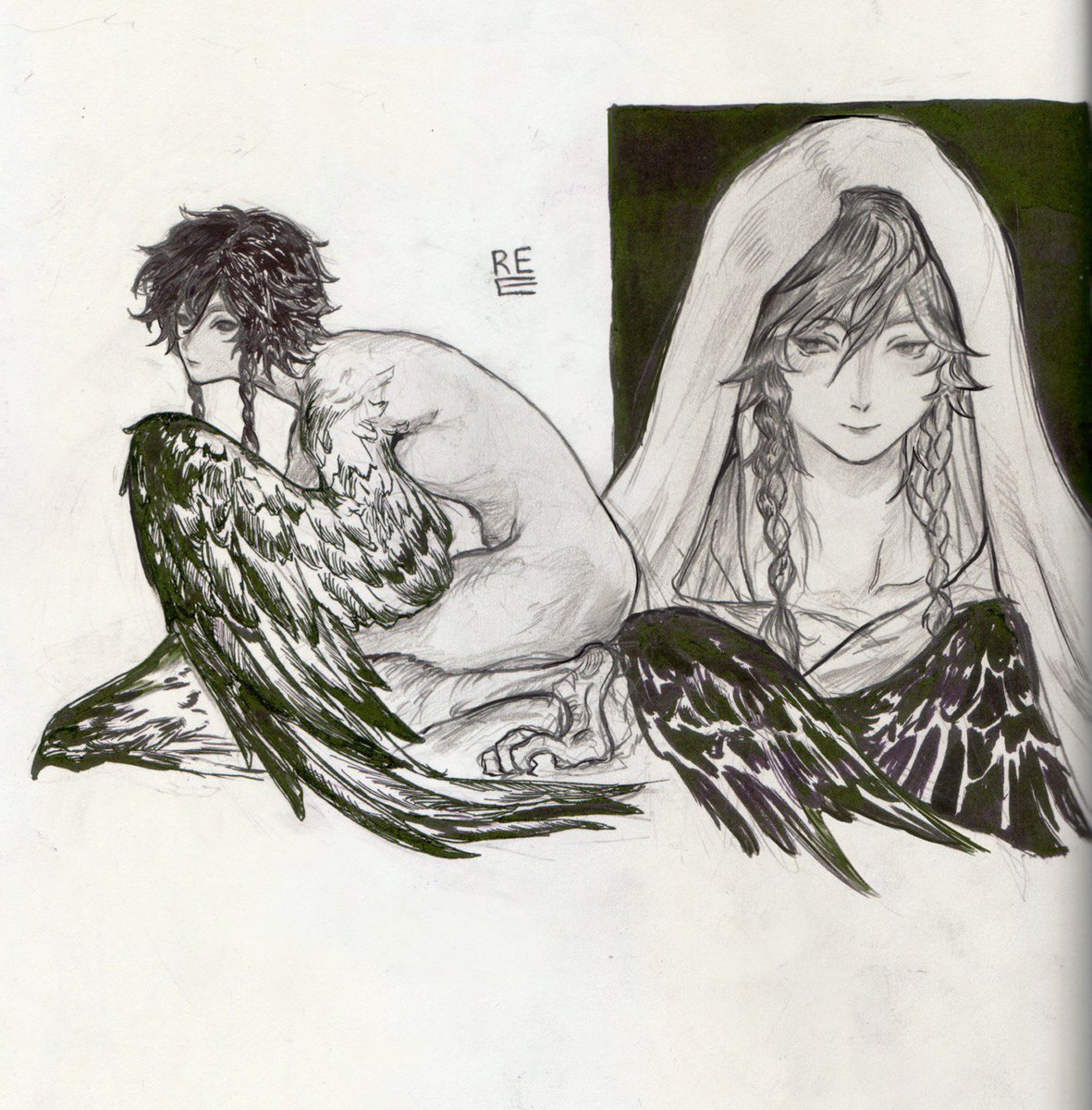 spooky scary harpy
#venti | #inktober