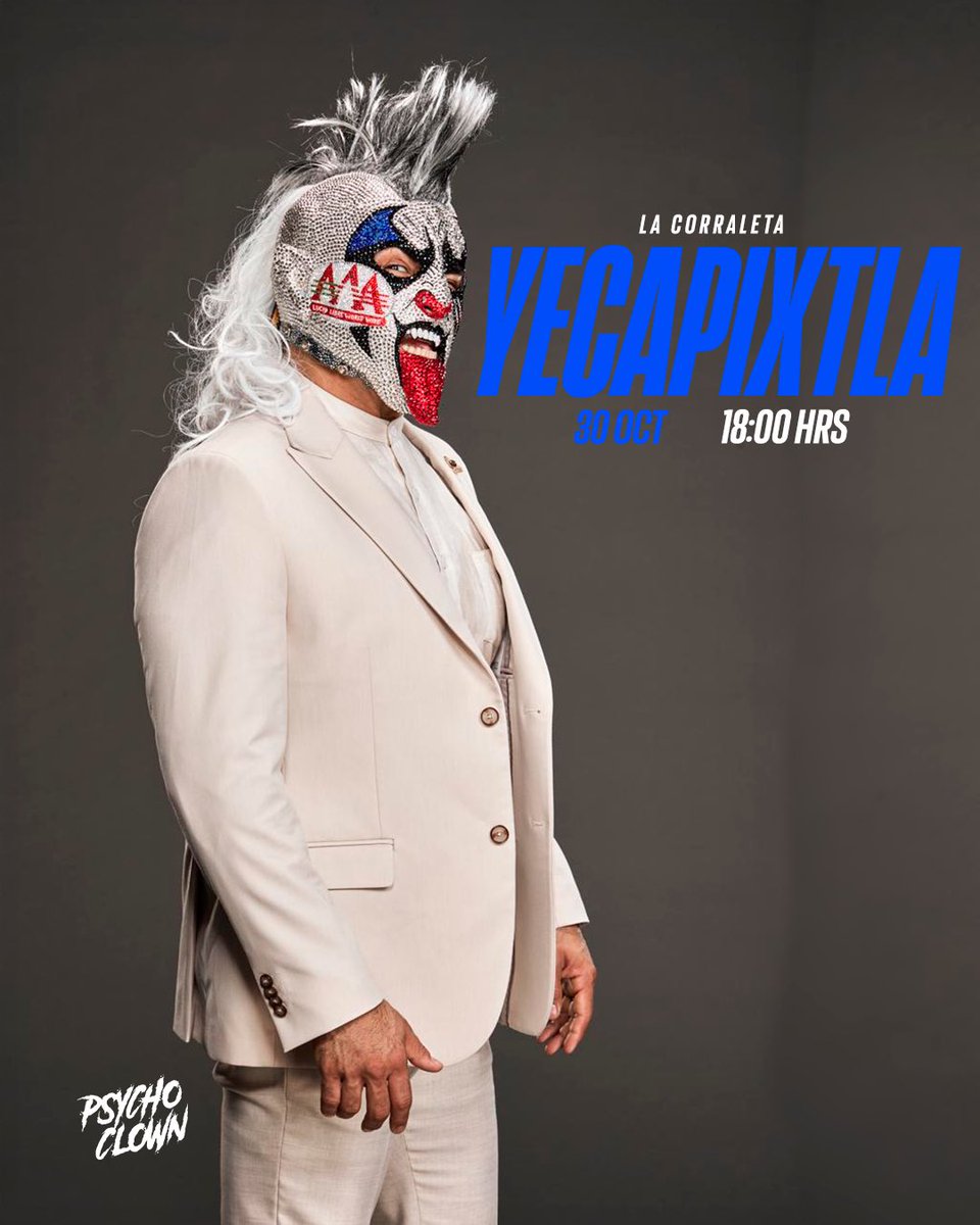 YECAPIXTLA | Próximo jueves 30 de octubre, nos vemos!! Listo, Morelos? 🤘🏼🤡 Prepara tus boletos YA 
-
YECAPIXTLA | Next Thursday, October 30th, we’re meeting up!! Ready, Morelos? 🤘🏼🤡 Get your tickets NOW!