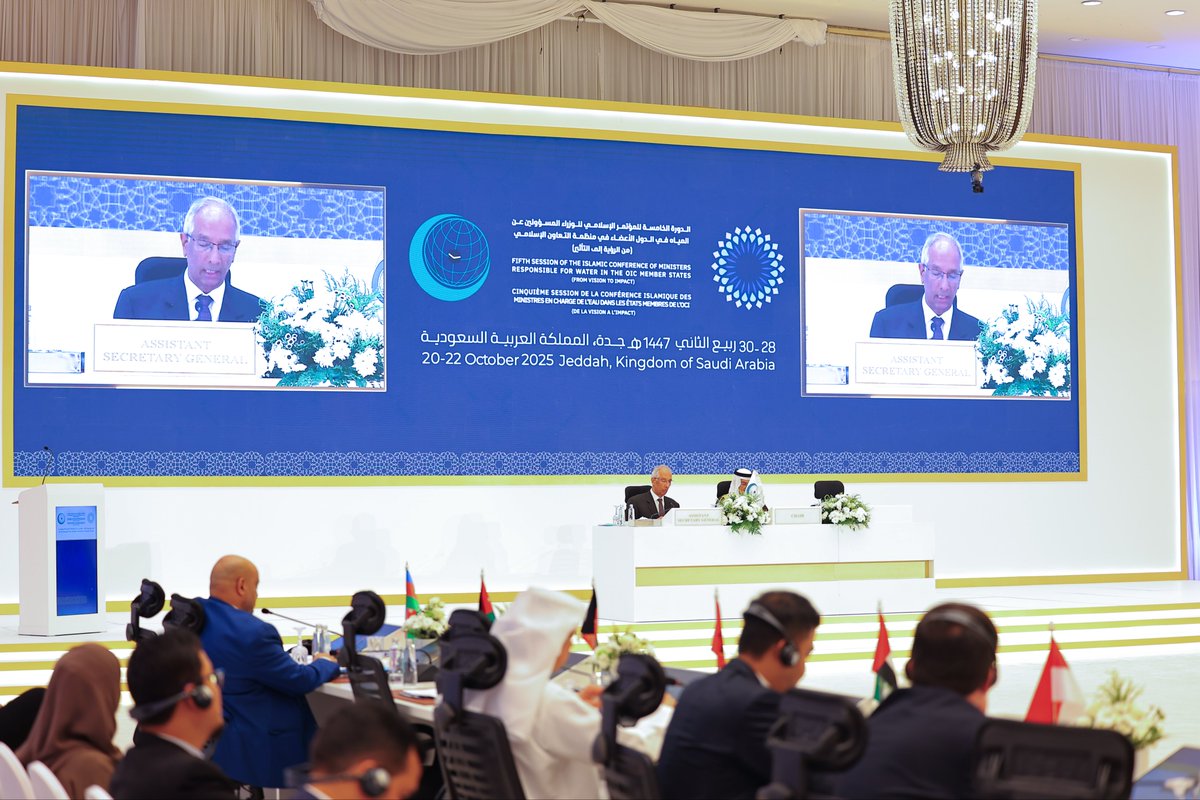 OIC_OCI's tweet photo. #OIC #Water #Jeddah
#OICWaterConference
#OICConference https://t.co/41yVZaMHbu
