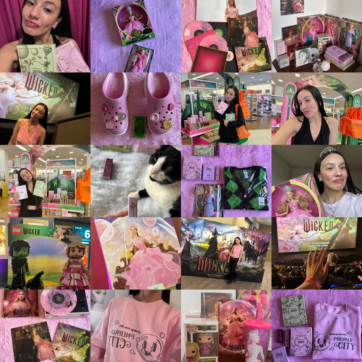 Eu adoraria ser convidada para a estreia de Wicked no Brasil 🇧🇷!! Sou fã de Wicked desde pequena e, quando anunciaram que Ariana seria Glinda no filme, fiquei muito feliz. Ela é minha atriz e cantora favorita desde 2011. Sou capaz de fazer absolutamente tudo por ela. Ficaria