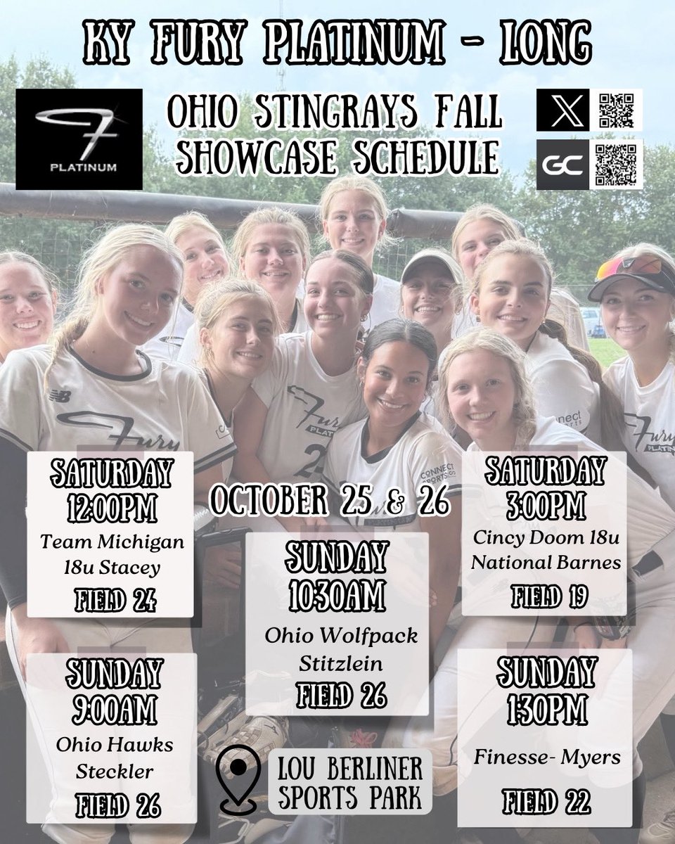 Here’s my schedule for this weekend in Columbus, Ohio! I’m ready to get on the field! Come and watch! 

<a href="/OhioChr_SB/">Ohio Christian University Softball</a> <a href="/SUSoftball/">Spalding U Softball</a> <a href="/MSUEaglesSB/">Morehead State Softball</a> <a href="/SoftballBrescia/">Brescia University Softball</a>