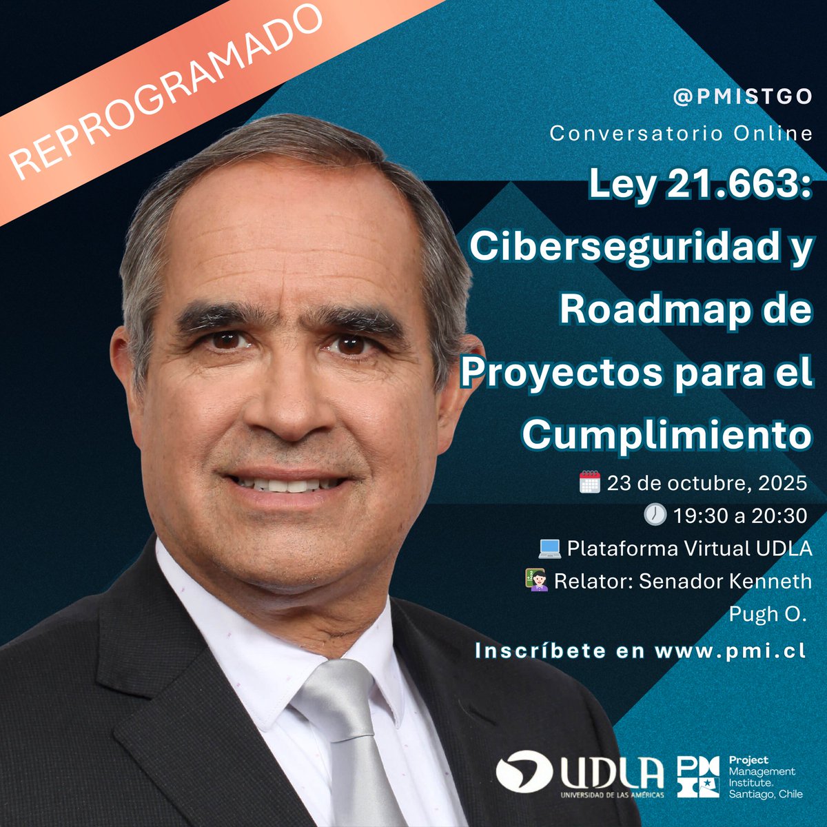 pmistgo's tweet image. 🔒 La #Ley21663 redefine la #Ciberseguridad en Chile.
Aprende cómo convertirla en una oportunidad estratégica junto al Senador Kenneth Pugh O. 💡
📅 Nueva fecha: 23 oct | 19:30 hrs | 🎓 1 PDU
👉 pmi.cl/calendar?event…
#PMIStgo #GestiónDeProyectos #Compliance