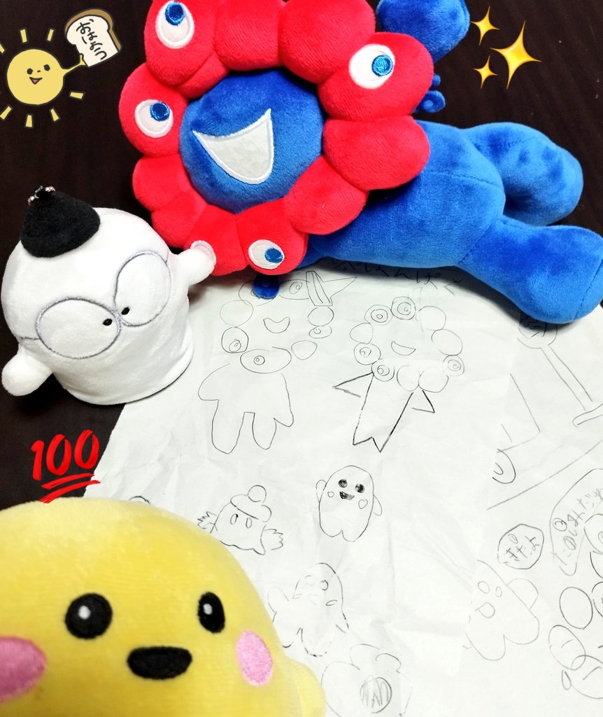 おはよー🌞

娘なりに万博ロスの様で、いっぱい描いてました😊💕