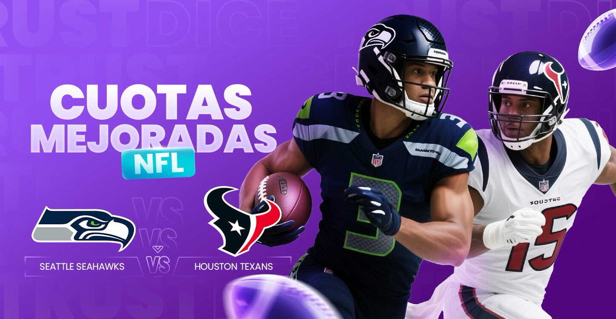 🏈 #Seahawks  vs #Texans 💥
Las cuotas mejoradas ya están encendidas en TrustDice 
Aprovecha el momento y súmate a la acción 
💸 cutt.ly/Dr8j8fAo