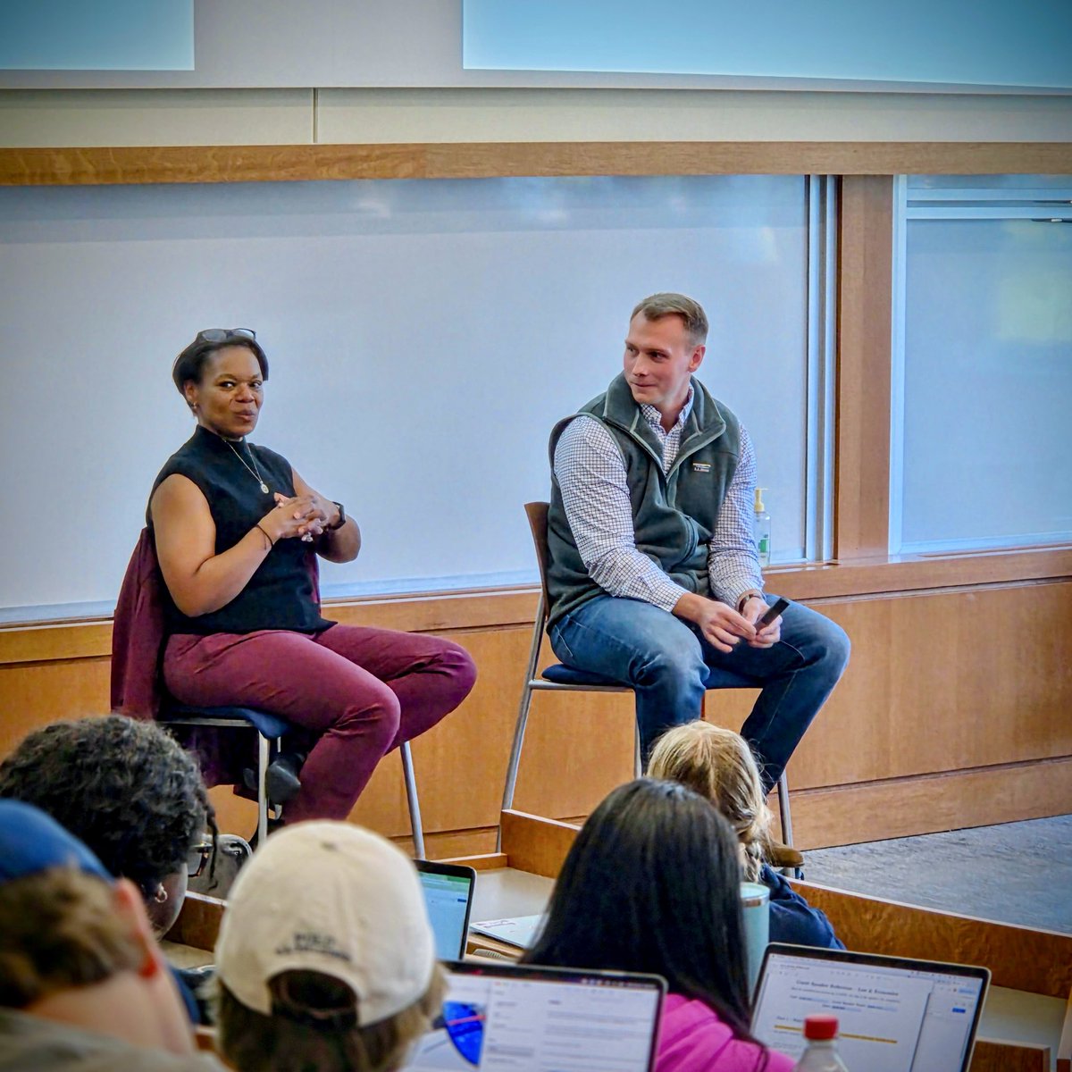Heflin34's tweet photo. A huge thanks to Angela Evans, Fayette Co. Prosecuting Attorney for guest speaking in my Law and Econ class at Gatton College of B&amp;E! Angela provided my students with real-world insights to the inner workings of the state of Kentucky’s criminal justice system. https://t.co/r3NcTIxw7u