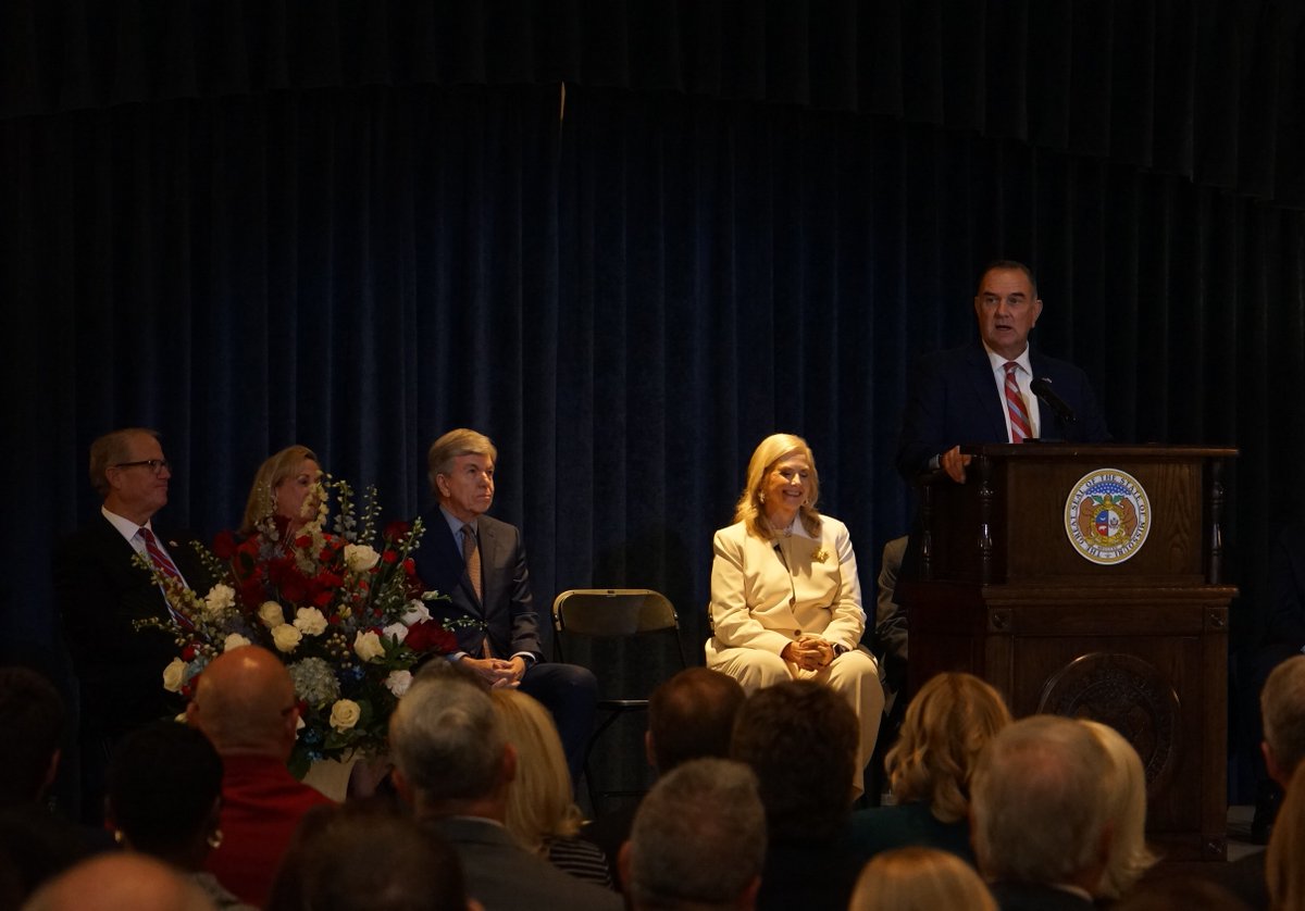 Today, we celebrated the swearing-in of Missouri’s 45th Attorney General, <a href="/AGCHanaway/">Attorney General Catherine L. Hanaway</a>.

Claudia and I have been proud to know Catherine and her family for many years. We’ve seen firsthand her faith, her strength, and her unwavering belief in doing what’s right. When our