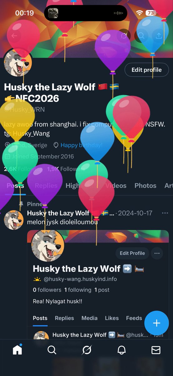 Husky the Lazy Wolf 🇨🇳🇸🇪👉NFC2026 tweet media