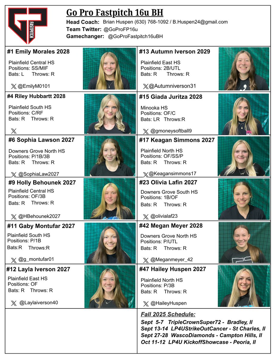 Go Pro Fastpitch 16u tweet media