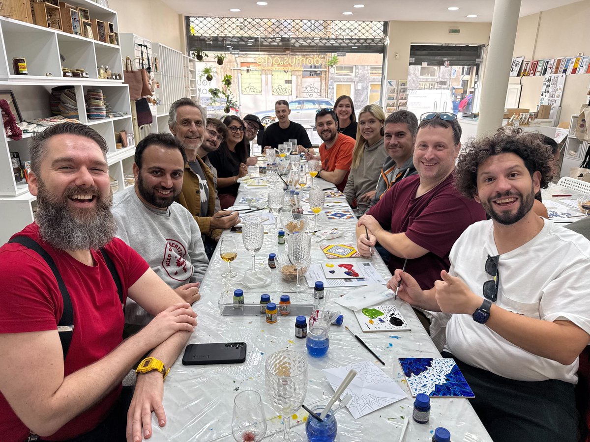Cassie Coyle (@cassie1coyle) on Twitter photo Just wrapped up an amazing week in Porto with the <a href="/diagridio/">Diagrid</a>  team! ๐ต๐น
We aligned on our #mission, #goals, and #culture โ and had fun tile painting, paintballing, and celebrating <a href="/daprdev/">Dapr</a>'s  6th birthday ๐ together.
We're #hiring! jobs.ashbyhq.com/Diagrid
#Dapr #Go #RemoteWork Just wrapped up an amazing week in Porto with the <a href="/diagridio/">Diagrid</a>  team! ๐ต๐น
We aligned on our #mission, #goals, and #culture โ and had fun tile painting, paintballing, and celebrating <a href="/daprdev/">Dapr</a>'s  6th birthday ๐ together.
We're #hiring! jobs.ashbyhq.com/Diagrid
#Dapr #Go #RemoteWork