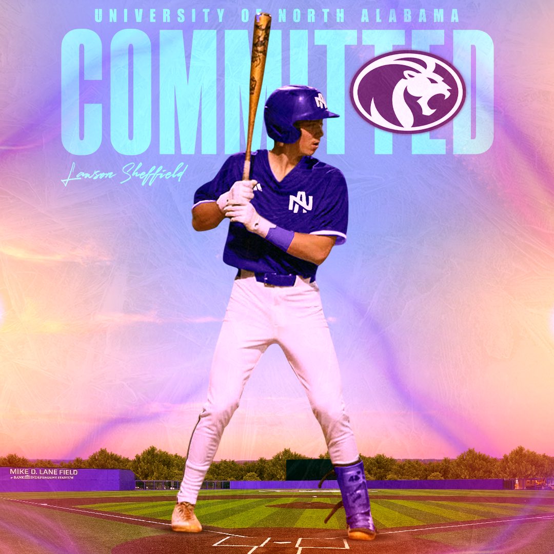 Blessed to announce my commitment to North Alabama University to extend my academic and athletic career! I’d like to thank my family, coaches, and friends for pushing me to be my best everyday. Very excited to see what’s next in my journey. Go lion!🦁<a href="/_npatten_/">Nick Patten</a> <a href="/brooks_dubose/">Brooks DuBose</a>