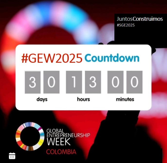 redglobalcol's tweet photo. ¡ Host de Global Entrepreneurship Week 2025 🙌✨ 30 dias en la cuenta regresiva para el inicio global, estamos muy agradecidos por ser parte de esta gran celebración 💙

📢  #GEW2025 #TogetherWeBuild  #SGE2025 

👉 Aquí link de REPORTE DE TUS ACTIVIDADES  https://t.co/VM8qn5GWWH https://t.co/jvnB7Uq7lV