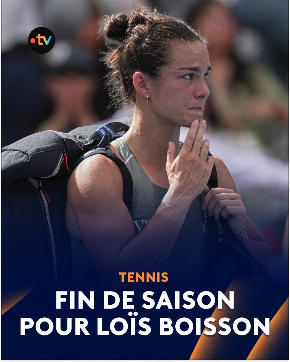 #Tennis | ❌ Loïs Boisson met un terme à sa saison
🎾 Victime d'une déchirure à la cuisse gauche fin septembre à Pékin, la 37e mondiale s'arrête pour 2025.
🗣️ "Je vais prendre le temps de me reposer puis très vite repartir à l’entraînement pour revenir plus forte en 2026."