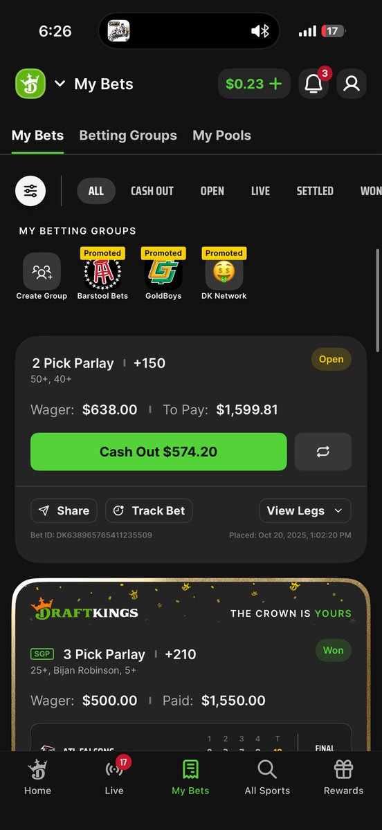 SolFizzy's tweet image. If this bet hits tonight I’ll be giving a random follower who likes + rts this half OF the winnings ($500) ✅

Cooper Kupp 40+ receiving Yards
Amon-Ra St Brown 50+ receving Yards