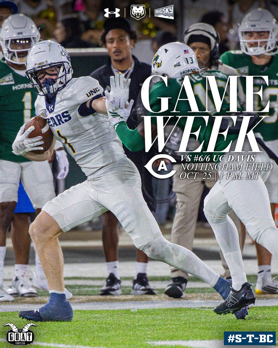 Northern Colorado Football (@unc_bearsfb) on Twitter photo ๐ฝ๐๐๐  ๐๐ฃ ๐-๐๐ค๐ฌ๐ฃ ๐ฉ๐๐๐จ ๐ฌ๐๐๐  ๐ค 
๐ #6/6 UC Davis
๐๏ธ Nottingham Field
โฐ 1 p.m. MT๐ฝ๐๐๐  ๐๐ฃ ๐-๐๐ค๐ฌ๐ฃ ๐ฉ๐๐๐จ ๐ฌ๐๐๐ 
๐ Greeley, Colo.
#BearCountry | #STBC ๐ฝ๐๐๐  ๐๐ฃ ๐-๐๐ค๐ฌ๐ฃ ๐ฉ๐๐๐จ ๐ฌ๐๐๐  ๐ค 
๐ #6/6 UC Davis
๐๏ธ Nottingham Field
โฐ 1 p.m. MT๐ฝ๐๐๐  ๐๐ฃ ๐-๐๐ค๐ฌ๐ฃ ๐ฉ๐๐๐จ ๐ฌ๐๐๐ 
๐ Greeley, Colo.
#BearCountry | #STBC