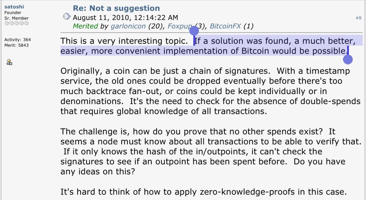 sigma truecel (redbone coonhound) (@babywigger) on Twitter photo Satoshi wanted ZK. Satoshi wanted ZK.