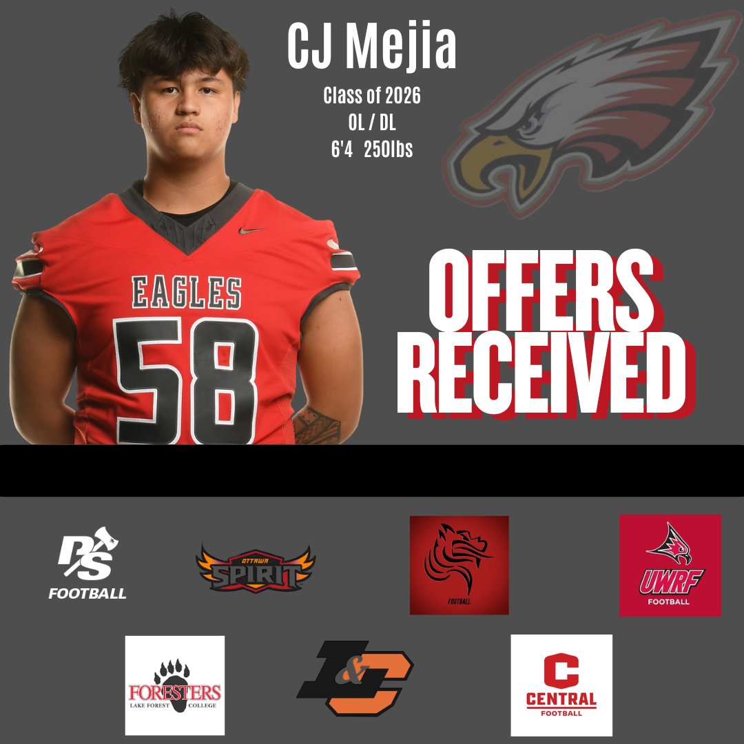 📣 Senior Offers!

Big congratulations to our senior CJ, OL/DL, on receiving offers to play at the next level! From long practices to Friday night lights, your grind, growth, and passion for the game continue to stand out.

We’re proud to see your hard work paying off and can’t