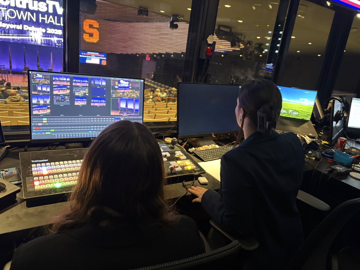 KeithAtSu's tweet image. Proud of this group: @CitrusTVNews holding a mayoral debate for city voters. Check it out on CitrusTV.com 
@NewhouseSU