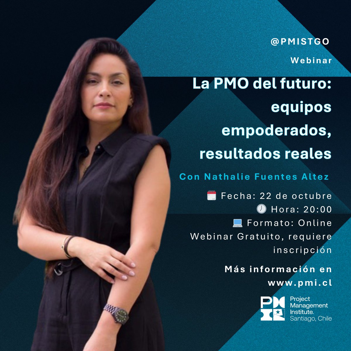 pmistgo's tweet image. ⏰ ¡Mañana es el webinar gratuito!
 La PMO del futuro: equipos empoderados, resultados reales
👩💼 Nathalie Fuentes
📅 22/10 – 20:00 hrs | 🎓 PDU: 1
👉 Inscríbete hoy: pmi.cl/calendar?event…
#PMIStgo #GestiónDeProyectos #PMO #Liderazgo