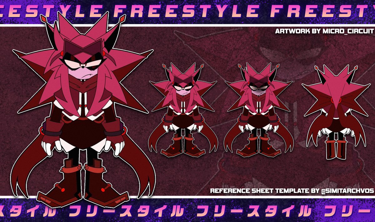 Speaking of mimicking my style. :P

A proper FreeStyle Universe reference sheet for Ruth. While non-canon to FreeStyle!'s universe, I love seeing people's takes on FreeStyle! versions of their characters!