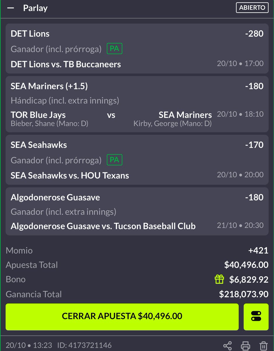 hugowx_'s tweet photo. Parlay +421. NFL + MLB 🧨👀

Si ganamos se van $3,000 entre los ❤️🔄🗯️ https://t.co/I7ioWdHpNm