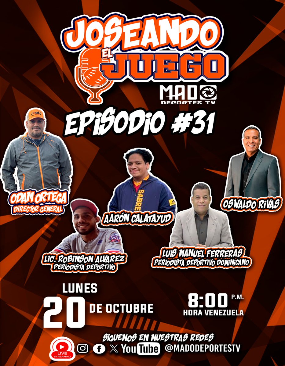 youtube.com/live/KhTOqUdpi….

youtube.com/live/3rXW_z5fn….

instagram.com/joseandoeljueg….

facebook.com/madodeportestv/.

instagram.com/madodeportestv/.

Mado Deportes Tv (<a href="/madodeportestv/">Mado Deportes Tv</a>) / X.