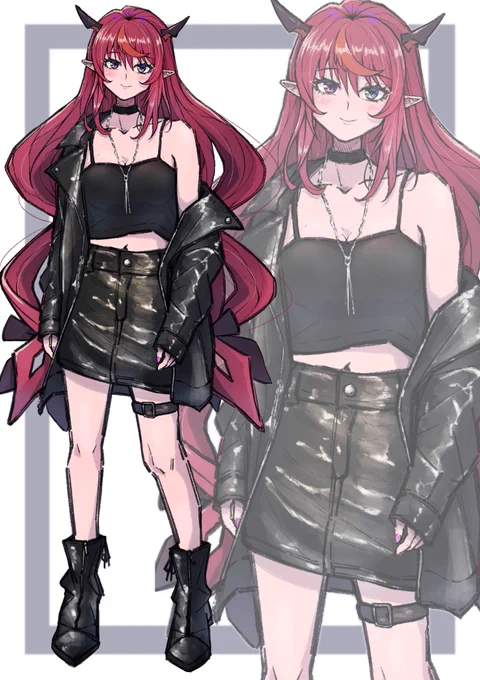 IRyS has donned black-themed outfits. #HololiveEN #IRySart
