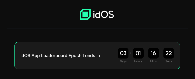 Crypto_Pranjal's tweet image. idOS Points Epoch 1 Ending Soon! ⏰

The @idOS_network Points Leaderboard Epoch 1 ends in 3 days.

Make sure to complete all available tasks before then to maximize your points. More points mean a larger airdrop allocation.

New users can join idOS here: app.idos.network/?ref=66D24E48…