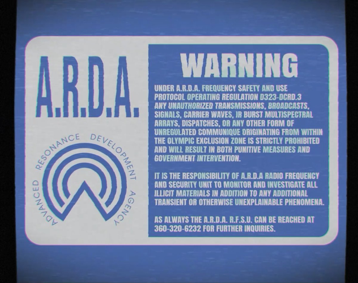 AS ALWAYS THE A.R.D.A. R.F.S.U. CAN BE REACHED AT (360) - 320 - 6232 FOR FURTHER INQUIRIES.