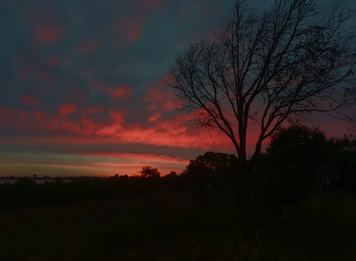 heltweet's tweet image. Good morning
#Wordlers
#TalkingTuesday
Fairly fast 4
Thanks Elimination
Good luck
#Walk for #RFDS every day in #October 
#Wordle1585 4/6
⬜🟨⬜🟨⬜🕊
⬜🟨🟨⬜🟨☮
⬜🟩⬜🟩🟨🤞
🟩🟩🟩🟩🟩💃
#Breathe
#Think
Last night's sunset over the Bay