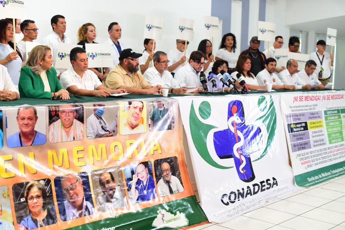 #SaludSV| Diversos sectores de la sociedad civil lanzaron hoy la Coordinadora Nacional por la Defensa de la Salud de la Población Salvadoreña (CONADESA), con el objetivo de promover un diálogo basado en propuestas técnicas y operativas para fortalecer el sistema de salud.

📷EDH