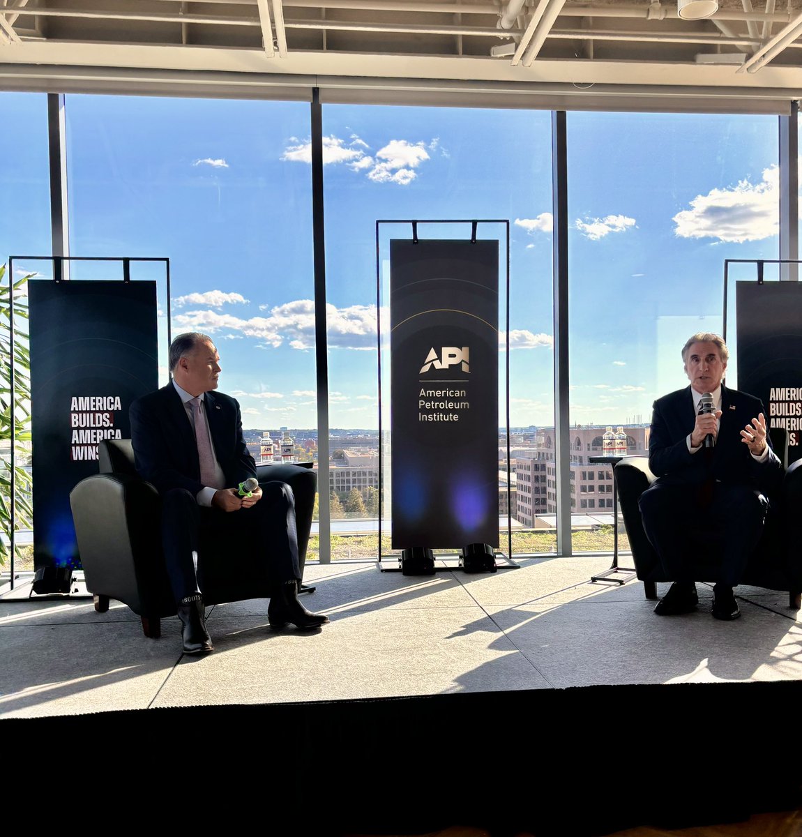 mj_sommers's tweet image. At today’s @APIenergy event with special guests @SecretaryBurgum, @RepWesterman & @SenCapito, the message was clear: to meet rising energy demand, we must reform our broken permitting system to build the infrastructure needed to deliver it.