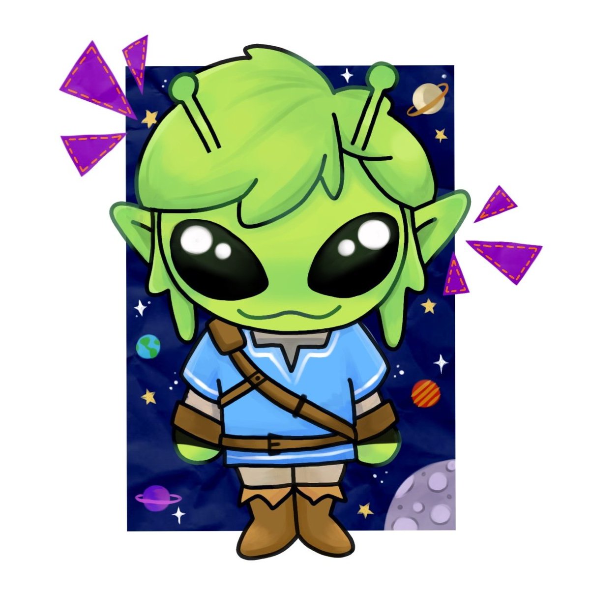 ifairyboy's tweet image. would you still love link if he was an alien