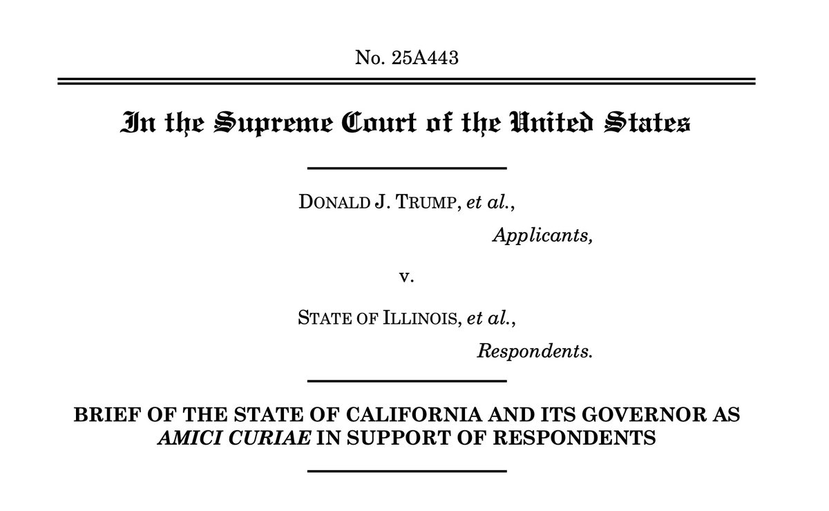 Governor Gavin Newsom (@cagovernor) on Twitter photo No other U.S. president has used the military as their own personal police force against the American people.
We implore the courts to reject <a href="/realDonaldTrump/">Donald J. Trump</a>'s ongoing, illegal actions and definitively affirm states' sovereign right to handle public safety matters. No other U.S. president has used the military as their own personal police force against the American people.
We implore the courts to reject <a href="/realDonaldTrump/">Donald J. Trump</a>'s ongoing, illegal actions and definitively affirm states' sovereign right to handle public safety matters.