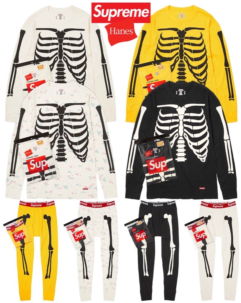 トップス supreme hanes bones thermal punkandyo Supreme Hanes Bones Thermal Crew (1 Pack) (FW24) - $32