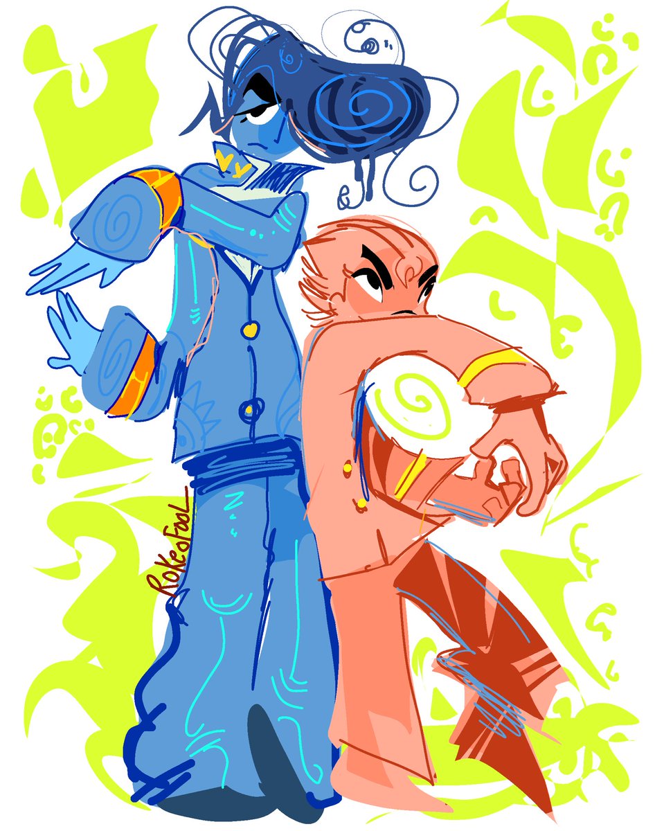 Koichi and Josuke