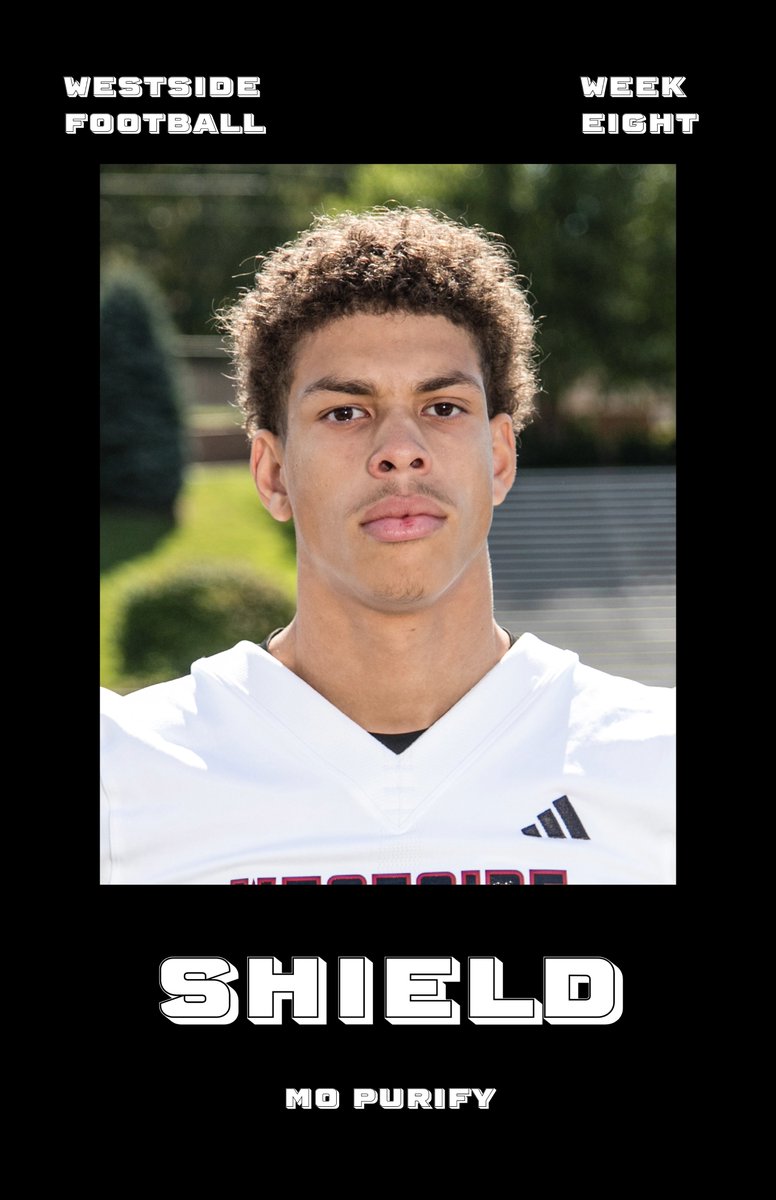 WESTSIDE FOOTBALL AWARDS WEEK EIGHT!
- Shield Award
- Mo Purify