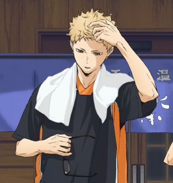 shut uppp, i love official art of tsukki with his glasses off smm