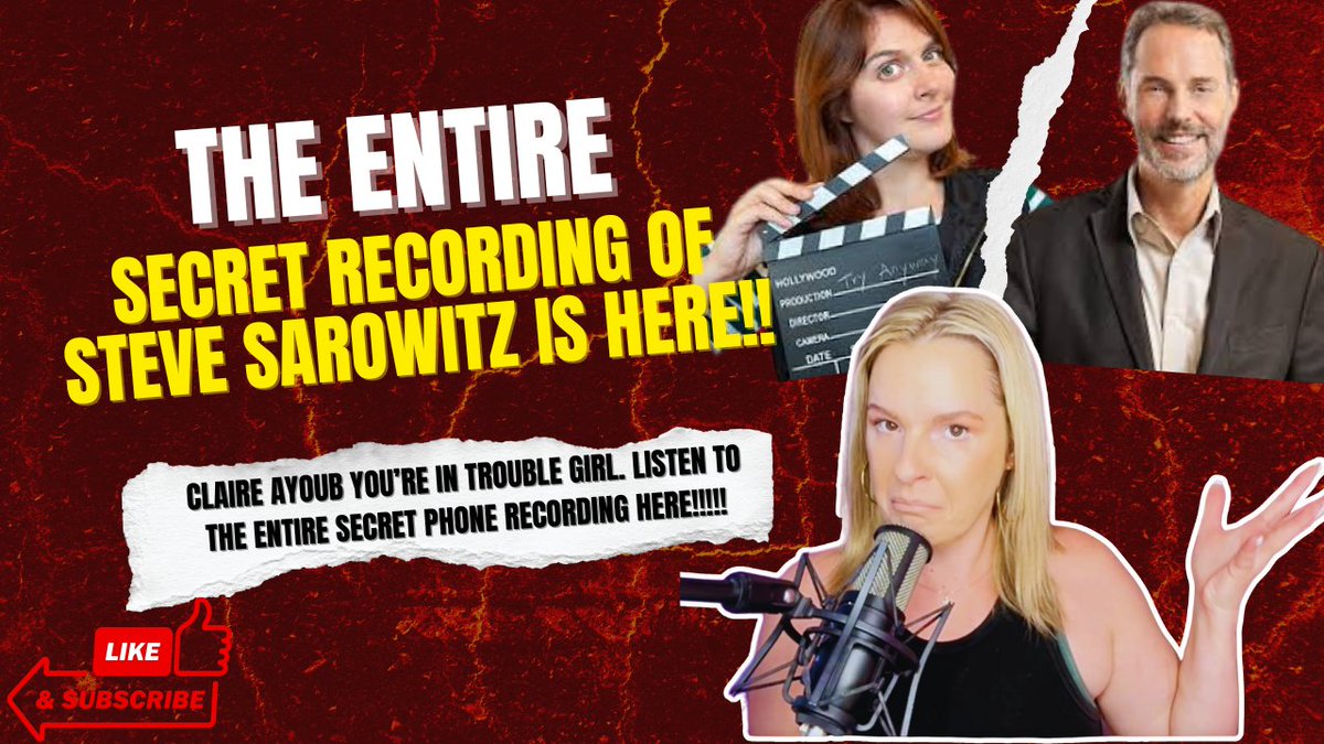 mandymagnan's tweet photo. THE ENTIRE SECRET RECORDING of STEVE SAROWITZ is HERE!!! Claire Ayoub Yo... https://t.co/0Z0ANcBMs2 via @YouTube
oooohhh Claire You're in trouble in girllllllll
#blakelively #claireayoub #justinbaldoni #wayfarer #itendswithus #stevesarowitz https://t.co/VZIAUPYuQL