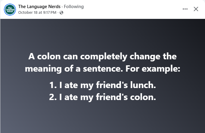 CSDevAr's tweet image. Today's post from The Language Nerds. Maybe a collaboration with The Cooking Nerds and why not The Hannibal Lecter Fans 😄