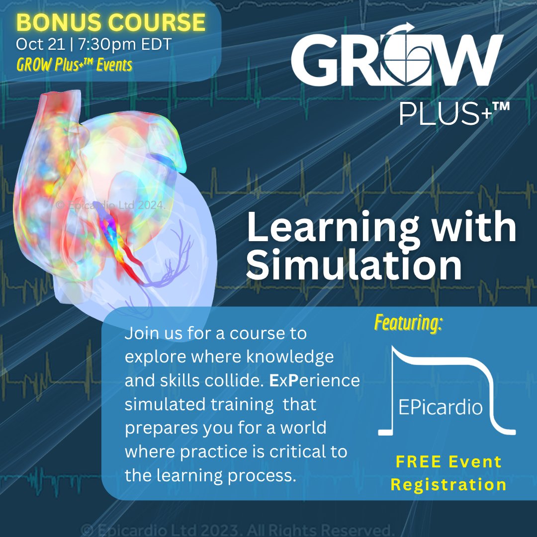 ChartAcademy's tweet image. Join CHART + Epicardio Simulation for an interactive session you won’t forget:

🗓10/21/25 |⏰7:30–8:30pm ET
🎓1.5 CEUs

Perfect for:
💓EP
💓Device
💓CVT techs
💓ECG techs

🔗 Sign up now! bit.ly/45onm9p

#EPeeps #CHARTpeeps #VivaEP #CHARTEPPRO #CRM #ECG #CardiacMapping
