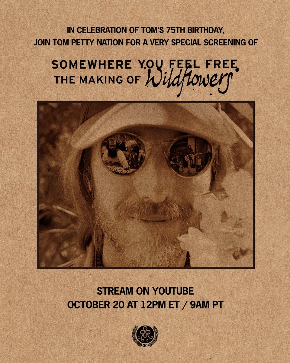 Happy 75th birthday up in rock ‘n’ roll heaven. The world is very much a lesser place without you in it TP. Rest in the power and belief of the wonderful musical  legacy you left behind for us all to enjoy.