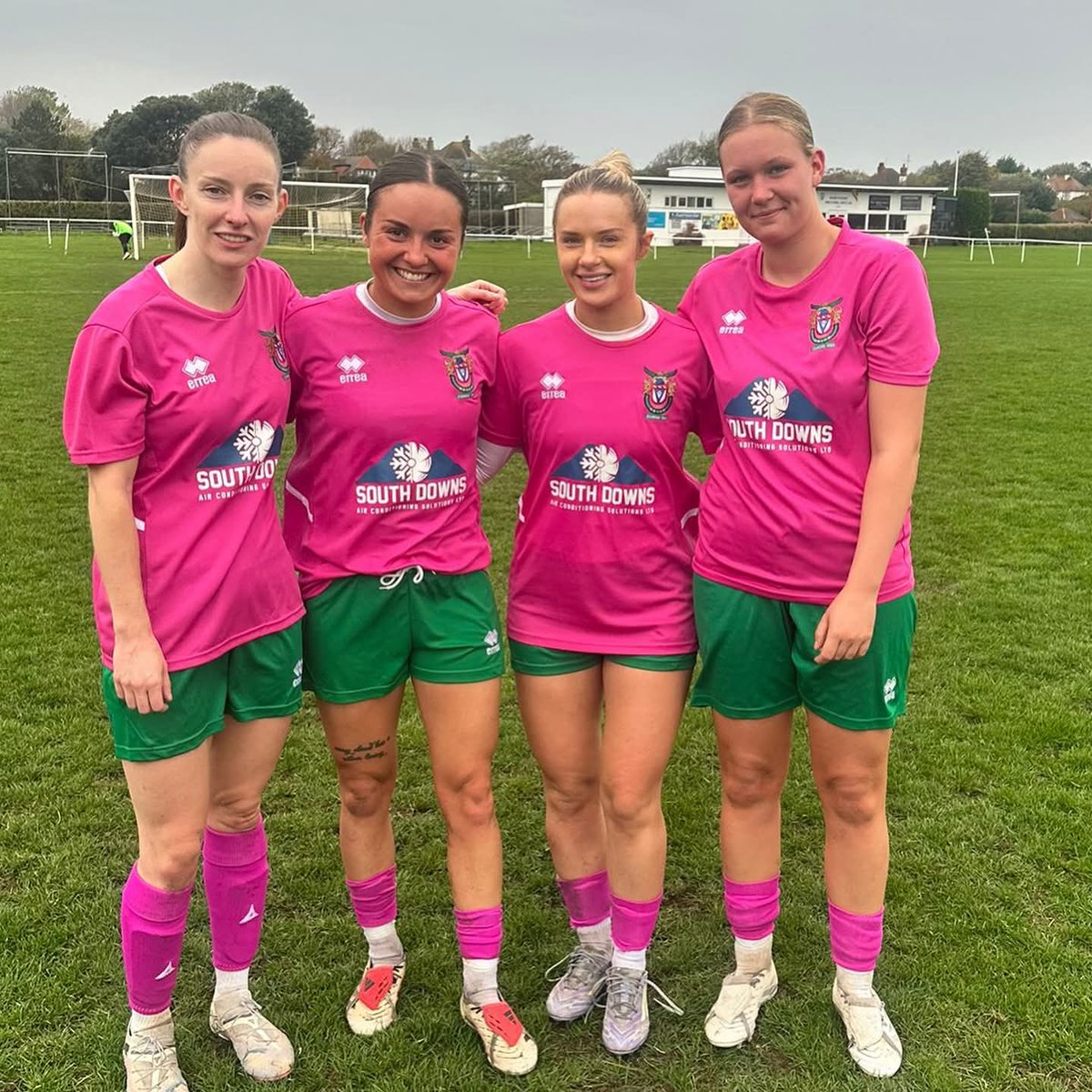 rockettes_wfc's tweet photo. Pink and green might clash on paper, but clearly they’re our lucky colours 💖💚
Away to Bexhill United and we brought home a 2–4 win!  League table looks good!

Next up: HOME (well… our temporary home at Selsey!)
📅 Sunday 26th Oct
⏰ 2:30pm kick off
⚔️ Saltdean DS https://t.co/wzRKAByFIl