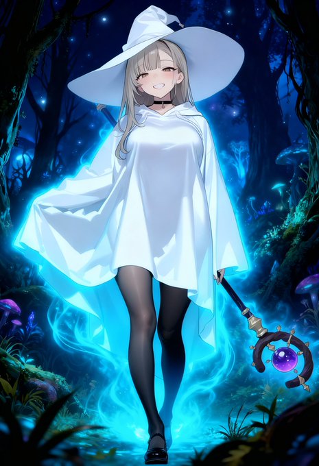 witch hatやmagical staffと組み合わせると白魔道士風に応用できました😇 